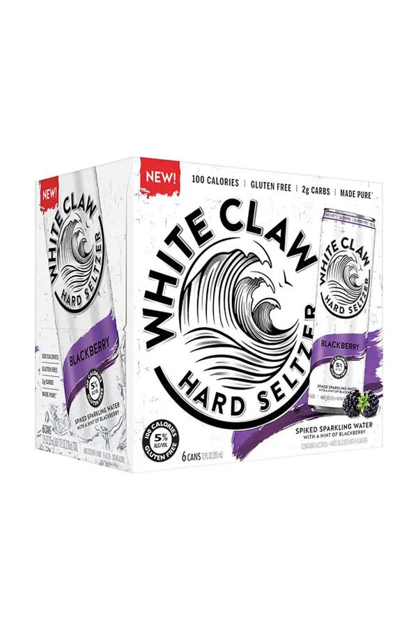 White Claw Hard Seltzer Blackberry 6Pk White Claw Hard Seltzer Blackberry 6Pk