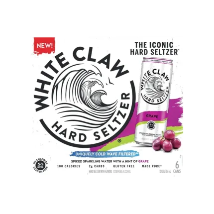 White Claw Hard Seltzer Grape 6Pk