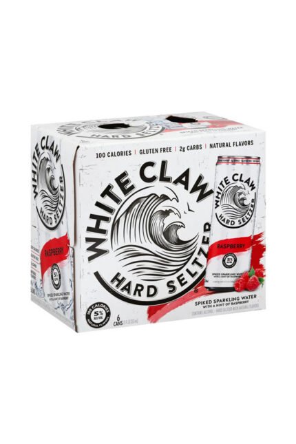 White Claw Hard Seltzer Raspberry 6Pk