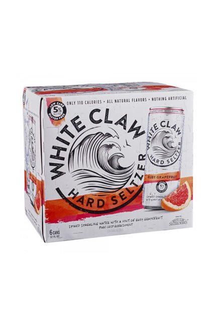 White Claw Hard Seltzer Ruby Grapefruit 6Pk