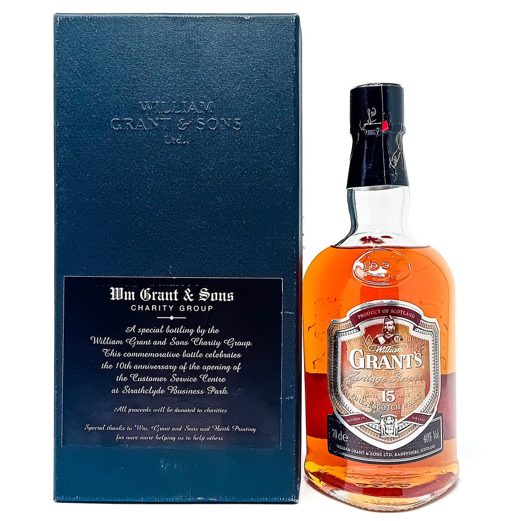William Grant's 15 Year Old Heritage Reserve Scotch Whisky, 70cl, 40% ABV William Grant's 15 Year Old Heritage Reserve Scotch Whisky, 70cl, 40% ABV
