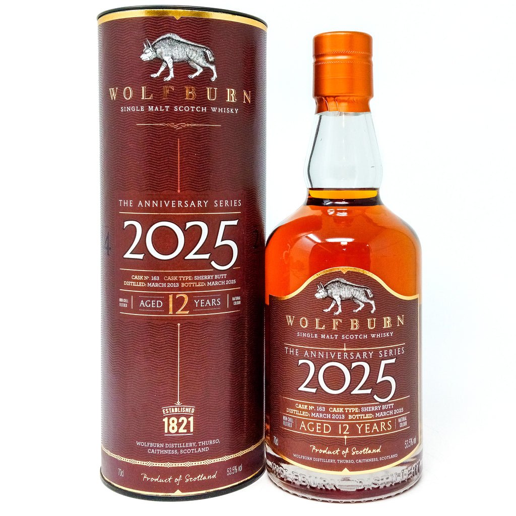 Wolfburn 12 Year Old 2025 Anniversary Series Single Malt Scotch Whisky, 70cl, 53.5% ABV Wolfburn 12 Year Old 2025 Anniversary Series Single Malt Scotch Whisky, 70cl, 53.5% ABV
